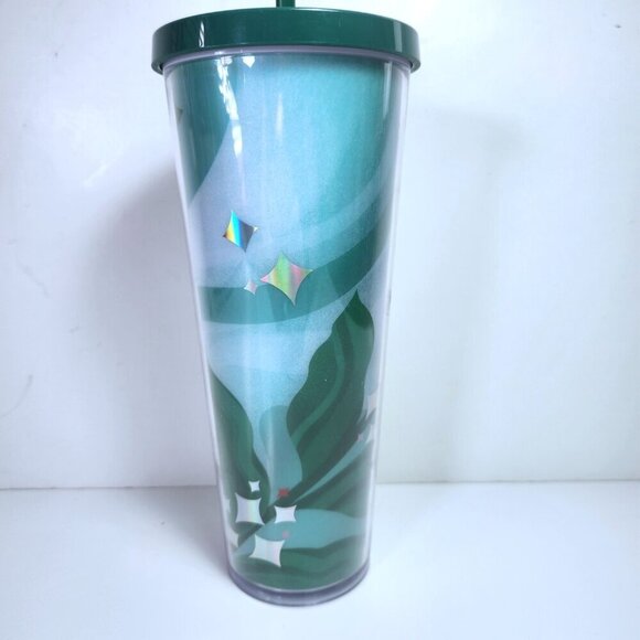 Starbucks For Life 2020 Tumbler with Straw 24 Ounces Venti Green Limited Edition - Picture 4 of 12